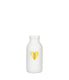 Ideas 4 seasons fles vaas glas wit met gouden hart ã˜4.8xh10,4cm