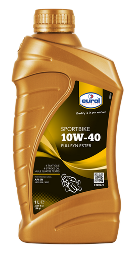 Eurol Volsynthetische motorolie Sportbike 10W-40 voor 4-takt motorfietsen