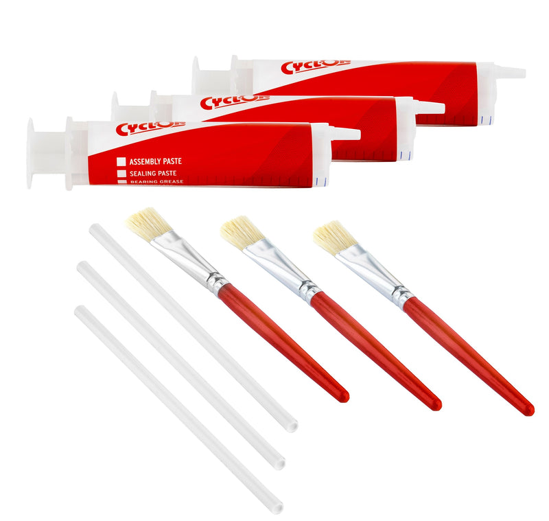 Load image into Gallery viewer, Cyclon set met 3 spuitjes en 3 kwastjes voor de grease bar
