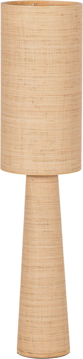 Woood syro vloerlamp ø 30 cm - raffia - naturel - 130x30x30