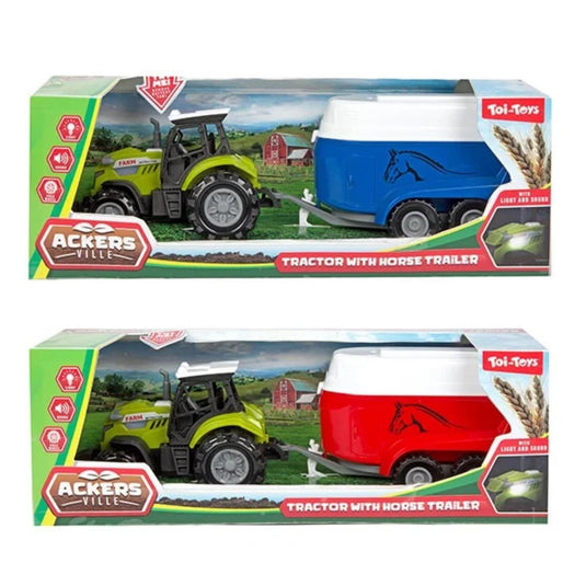 Toi-toys toi toys tractor met trailer 10cm