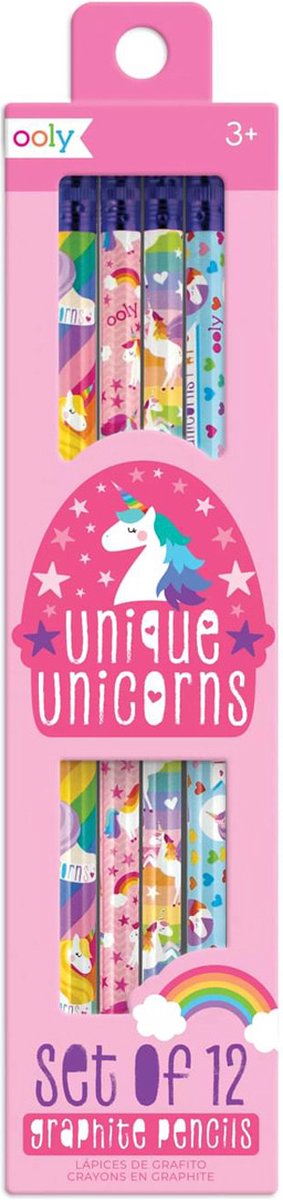 Ooly - unique unicorns - grafiet potloden - 12 stuks
