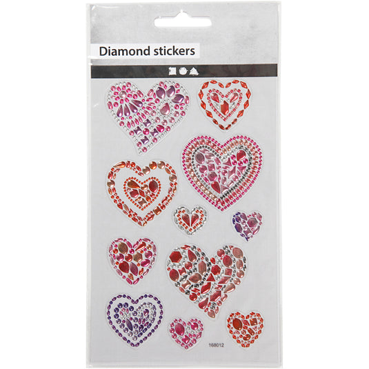 Creativ company diamant stickers harten, 1 vel
