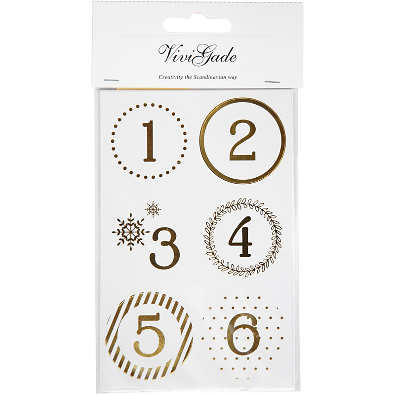 Afbeelding laden in galerijviewer, Https: www.cchobby.nl kerstkalender-cijfer-stickers-d-40-mm-vel-9x14-cm-goud-wit-4-vel-1-doos
