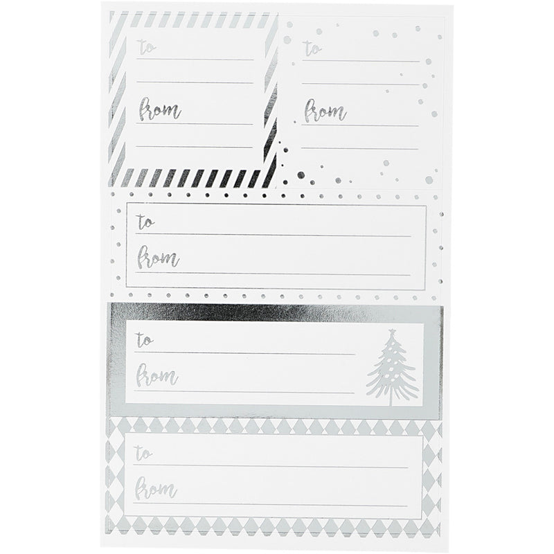 Afbeelding laden in galerijviewer, Https: www.cchobby.nl stickers-vel-9x14-cm-afm-42x39-84x29-mm-zilver-wit-4-vel-1-doos
