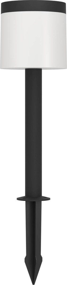 Eglo pantete solar priklamp - staande lamp buiten - zonne-energie - led - 65 cm - zwart wit