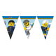 Globos papieren vlaggenlijn fsc lego city, 3mtr.