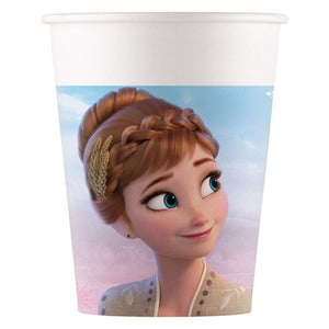 Disney frozen vegaoo - 8 elsa frozen kartonnen bekers 200 ml