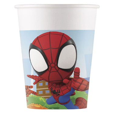 Globos papieren bekers fsc spidey, 8st.