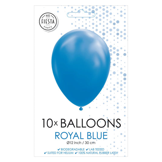 Globos ballonnen koninklijk blauw, 30cm, 10st.