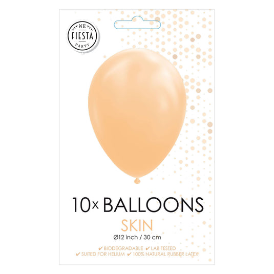 Globos ballonnen nude, 30cm, 10st.