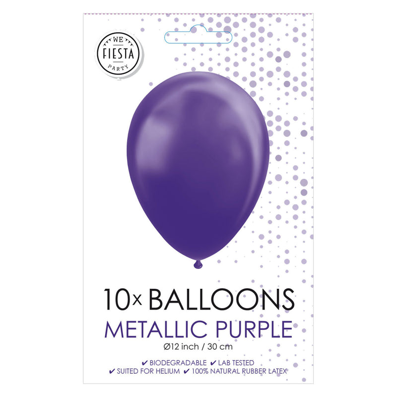 Load image into Gallery viewer, Globos ballonnen metallic paars 30cm, 10st.
