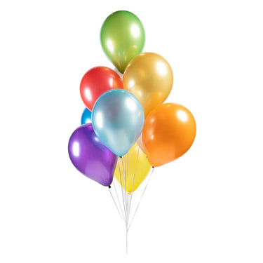 Globos ballonnen metallic pearl mix kleuren 30cm, 10st.