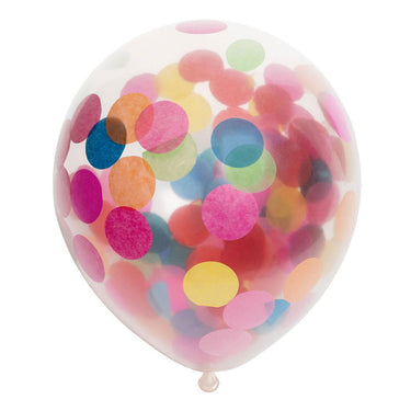 Globos confetti ballonnen papieren confetti mix 30cm, 6st.
