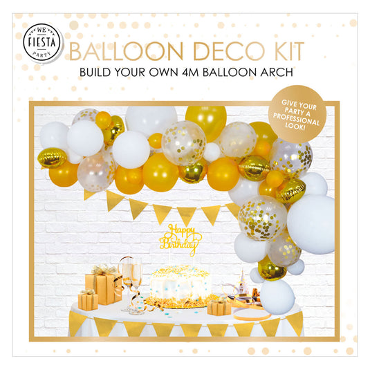 Globos ballonnen boog set goud