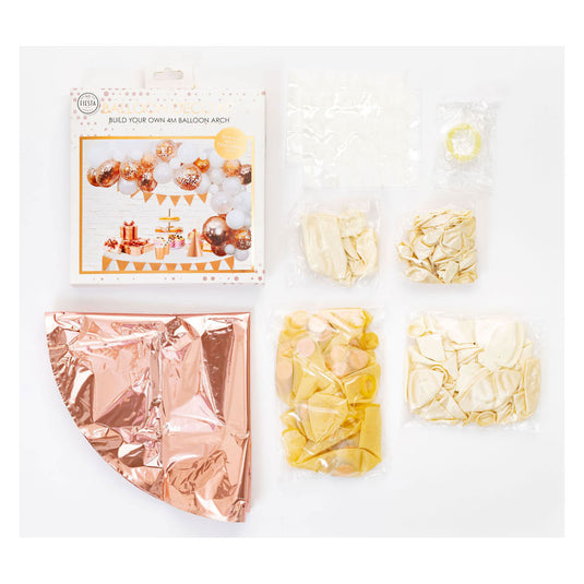 Globos ballonnen boog set rose goud