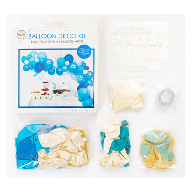 Globos ballonnen boog set blauw