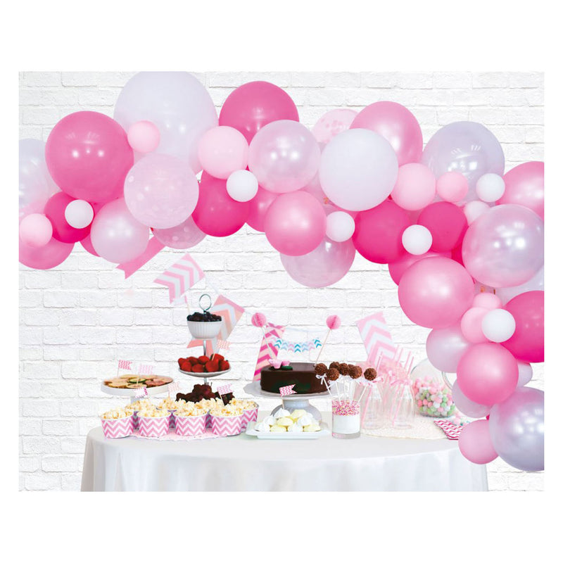 Load image into Gallery viewer, Globos ballonnen boog set roze
