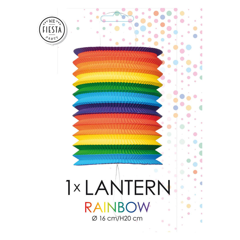 Load image into Gallery viewer, Globos papieren lantaarn regenboog, 16cm
