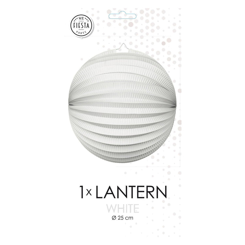 Load image into Gallery viewer, Globos papieren lantaarn rond wit, 25cm
