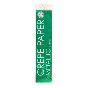 Globos metallic crepepapier groen, 50x150cm