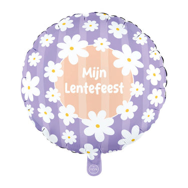 Globos folieballon 18 inch rond madeliefjes mijn lentefeest