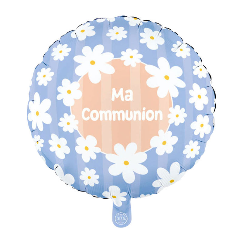 Afbeelding laden in galerijviewer, Globos folieballon 18 inch rond madeliefjes ma communion
