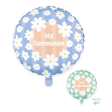 Globos folieballon 18 inch rond madeliefjes ma communion