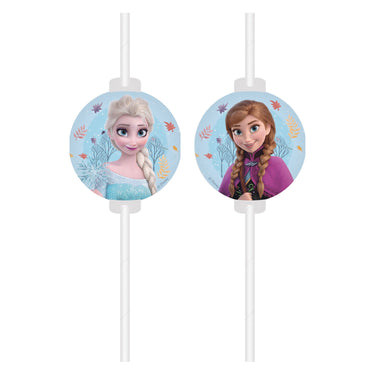 Globos papieren rietjes frozen idyllic wonder - 4st.