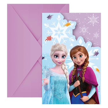 Globos uitnodigingen met enveloppen frozen idyllic wonder - 6st.