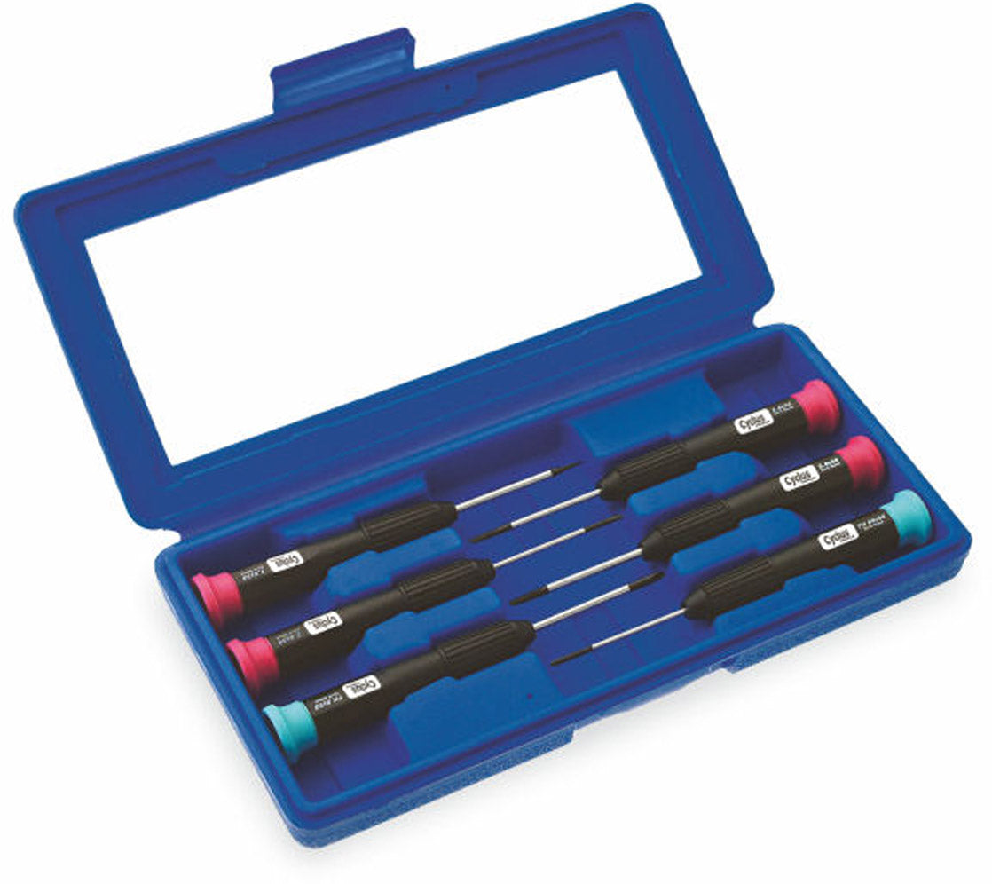 screwdriver set precision 4x slot 2x cross