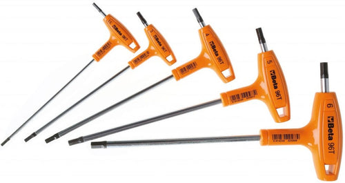 Stiftsleutelset Beta 5-delig Inbus Haaks met Handgreep