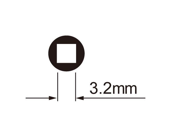 Spoke nipple wrench Icetoolz 12B7 for 3.2 mm (square nipples)