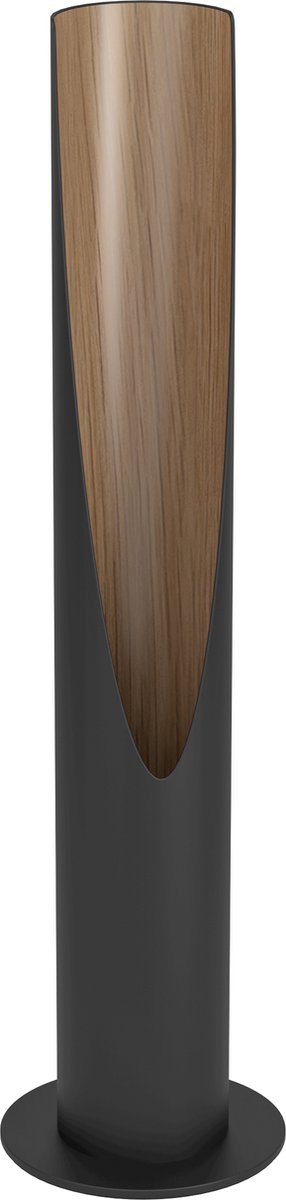 Eglo barbotto tafellamp - gu10 - 39,5 cm - zwart bruin - staal hout - fsc hout
