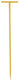 Talen tools - draadpen - gepoedercoat staal - 60 x 1 cm - t-kop