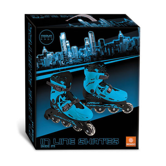 Afbeelding laden in galerijviewer, Mondo inline skates blauw, maat 33-36
