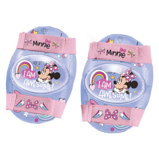 Mondo disney minnie rolschaatsen met beschermset voor kinderen - verstelbaar en roze.