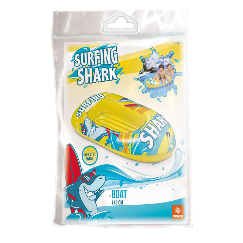Load image into Gallery viewer, Mondo opblaasboot surfing shark, 112cm

