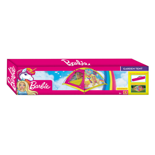 Mondo barbie kindertent speelhuis voor binnen en buiten met draagtas.