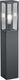 Trio garonne - paalverlichting - antraciet - excl. 1x e27 7w - buitenverlichting - ip44