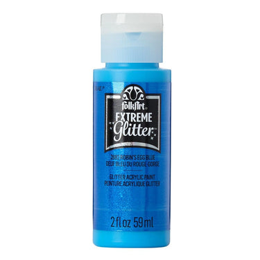 Folkart • extreme glitter acrylic paint robin's egg blue 59ml