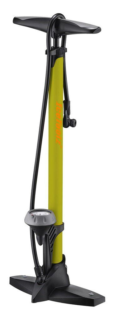 Icetoolz 240a451 high pressure pump foot pump steel with gauge 160psi yellow