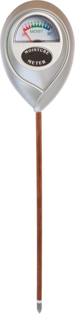 Nature - vochtigheidsmeter - hygrometer - grijs - h27 x 6 x 3,5cm