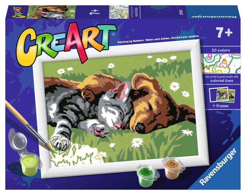 Load image into Gallery viewer, Ravensburger creart sleeping cats dogs
