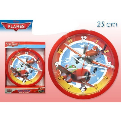 Jonotoys planes disney muur klok 25 cm doorsnee