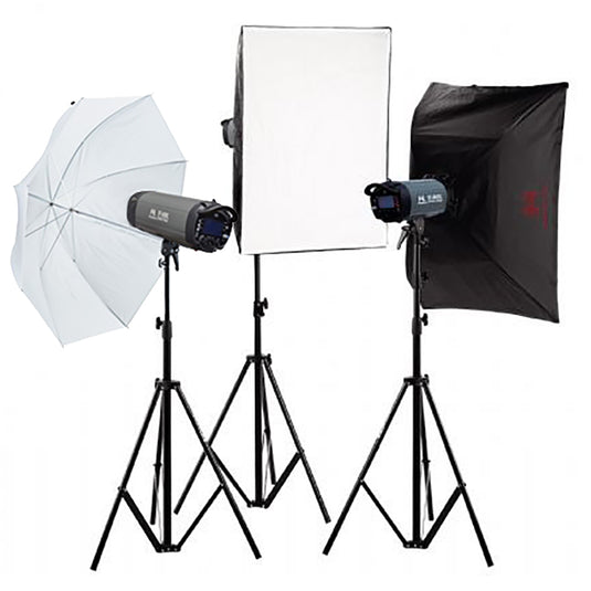 Falcon eyes studioflitsset tfk-3400l met lcd scherm