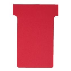 T-insteekkaarten planbord karton 170g m2 92x15x120x80mm rood