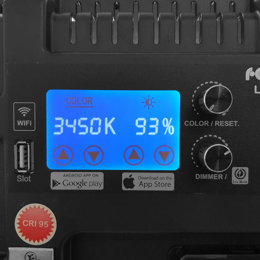 Falcon eyes wi-fi bi-color soft led lamp dimbaar lpw-150td op 230v