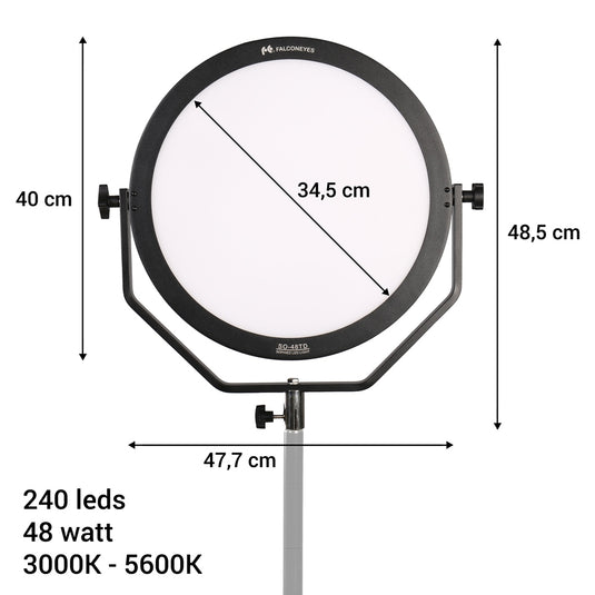 Falcon eyes bi-color led lamp sophiez so-48td op 230v