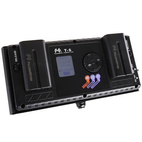 Falcon eyes bi-color led lamp set t6 incl. accu